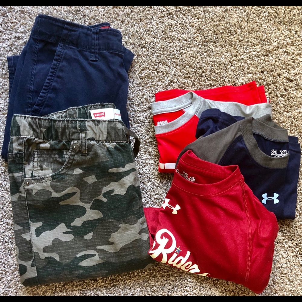 Boys Lot Size Large and size 14 pants and shorts